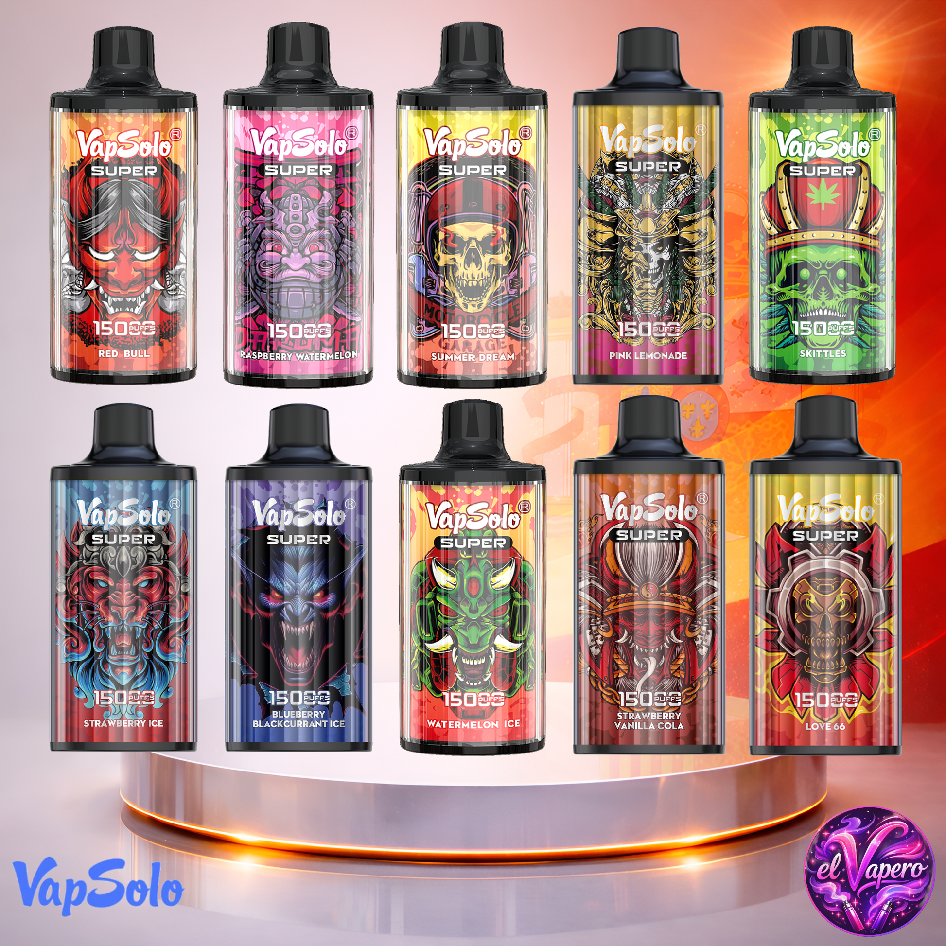 Vapers Desechables - Cigarrillo Electrónico - España - VapSolo - Super 15K - Sabores 1 15000 Caladas - Más baratos