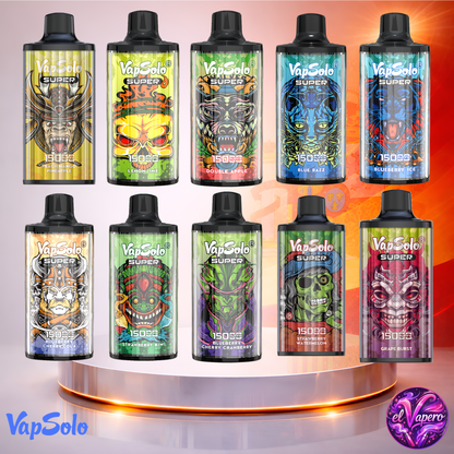 Vapers Desechables - Cigarrillo Electrónico - España - VapSolo - Super 15K - Sabores 2 15000 Caladas - Más baratos