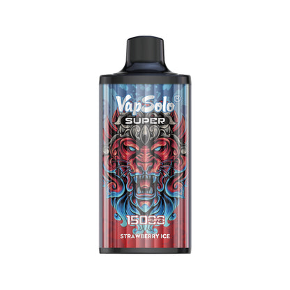 VapSolo Super 15K vaper desechable con nicotina de 15000 caladas, cigarrillo electrónico desechable con muchos sabores vaper y larga duración puff