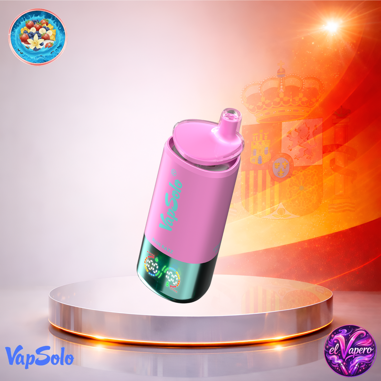 Vapers Desechables - Cigarrillo Electrónico - España - VapSolo - Triple - 30K - Pineapple Coconut Strawberry Banana Blue Razz 30000 Caladas - Los más baratos