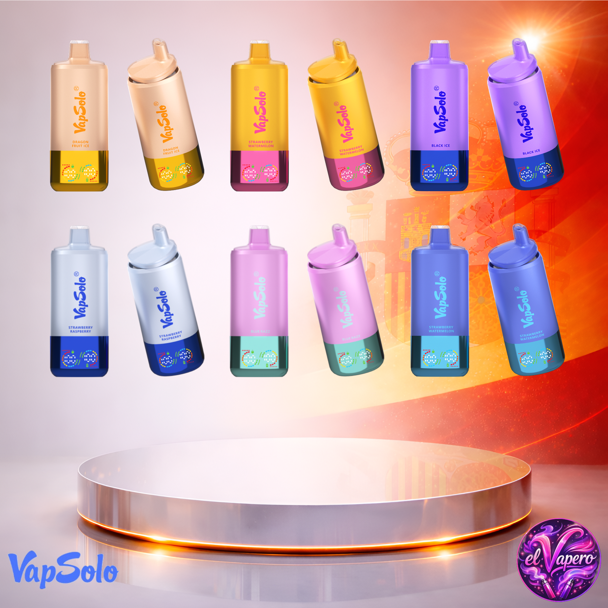 Vapers Desechables - Cigarrillo Electrónico - España - VapSolo - Triple Pro 60K - Sabores 2 60000 Caladas - El mejor precio