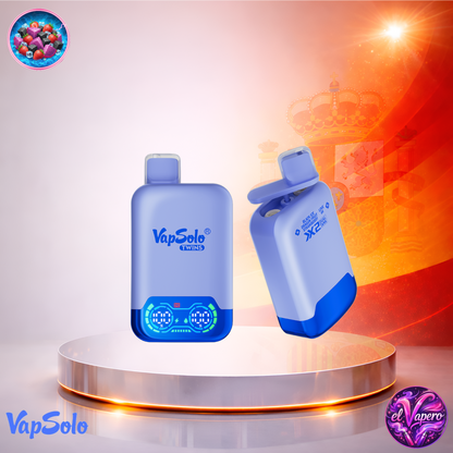 Vapers Desechables - Cigarrillo Electrónico - España - VapSolo - Twins 20K - Black Ice Dragon Fruit Strawberry Love 66 20000 Caladas - El mejor precio