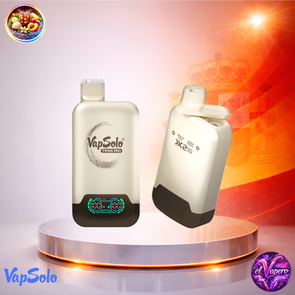 Vapers Desechables - Cigarrillo Electrónico - España - VapSolo - Twins Pro - 50K - Vanilla Cola Lemon Peach 50000 Caladas - Los más baratos