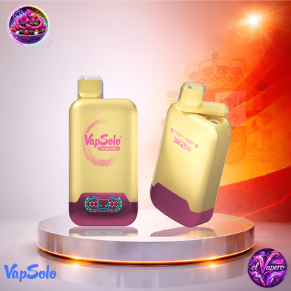 Vapers Desechables - Cigarrillo Electrónico - España - VapSolo Twins Pro 50K - Watermelon Ice & Strawberry Mango - 50000 Caladas - Los más baratos
