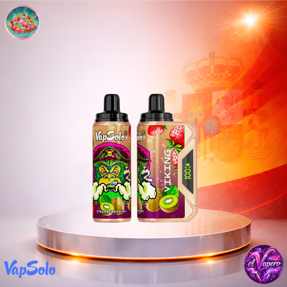 Vapers Desechables - Cigarrillo Electrónico - España - VapSolo - Viking - 12K - Strawberry Kiwi 12000 Caladas - Más baratos