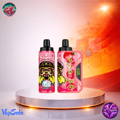 Vapers Desechables - Cigarrillo Electrónico - España - VapSolo - Viking - 12K - Strawberry Raspberry Ice 12000 Caladas - Más baratos