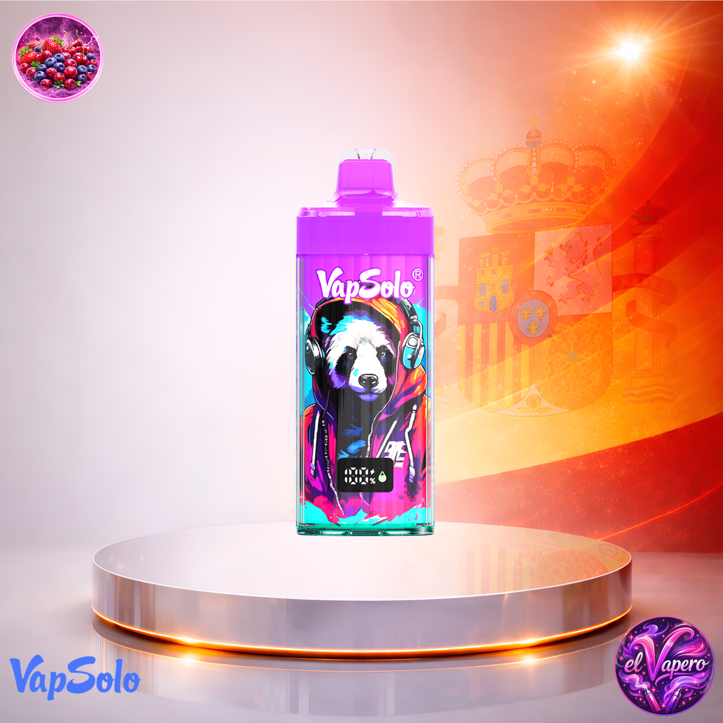 Vapers desechables - Cigarrillo electrónico - España - VapeSolo King Pro - 40K - Mixed Berry 40000 Caladas - Más baratos