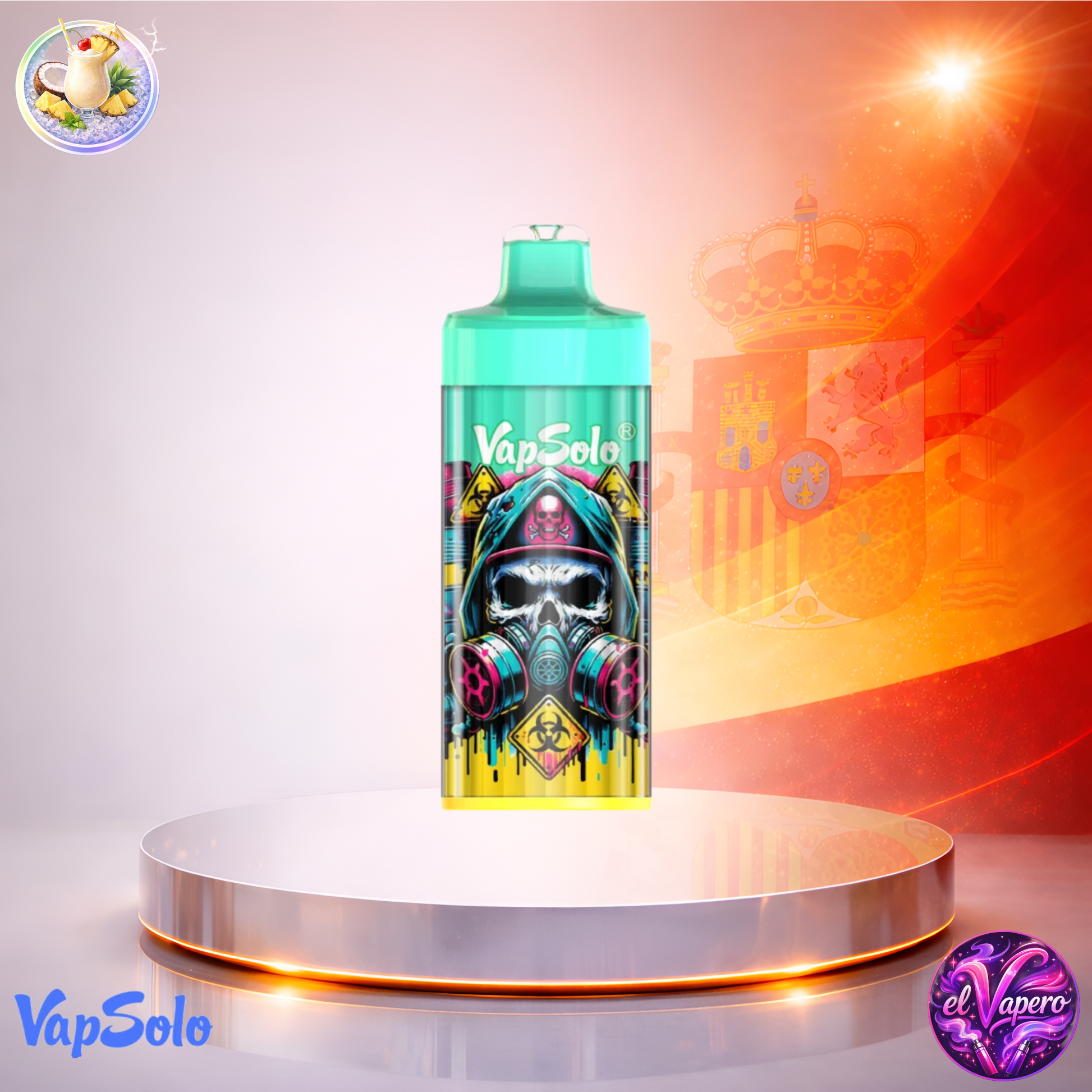 Vapers desechables - Cigarrillo electrónico - España - VapeSolo King Pro - 40K - Pina Colada 40000 Caladas - El mejor precio