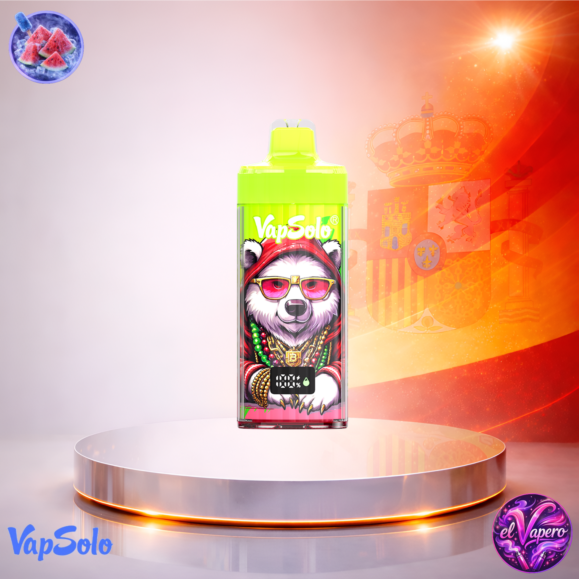 Vapers desechables - Cigarrillo electrónico - España - VapeSolo King Pro - 40K - Watermelon Ice 40000 Caladas - Los más baratos