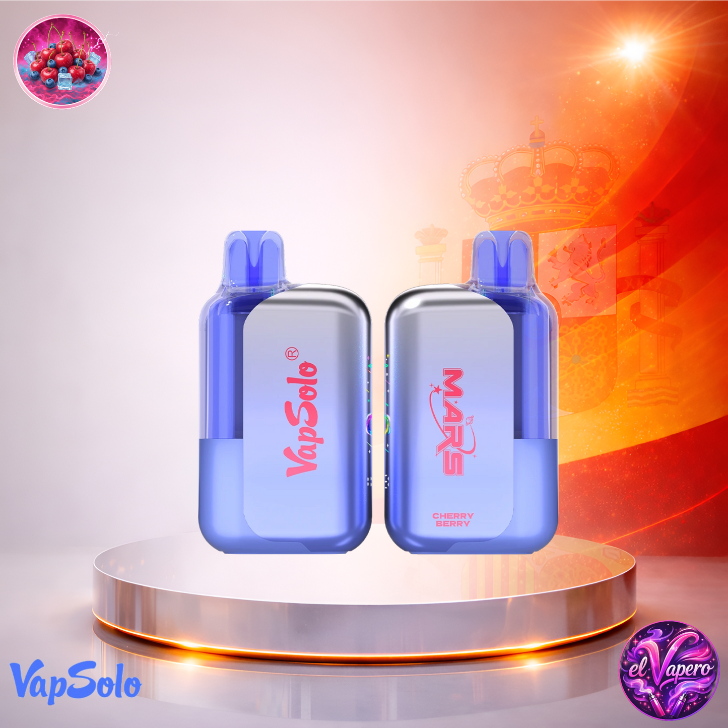 Vapers desechables - Cigarrillo electrónico - España - VapeSolo Mars - 50K - Cherry Berry 50000 Caladas - El mejor precio