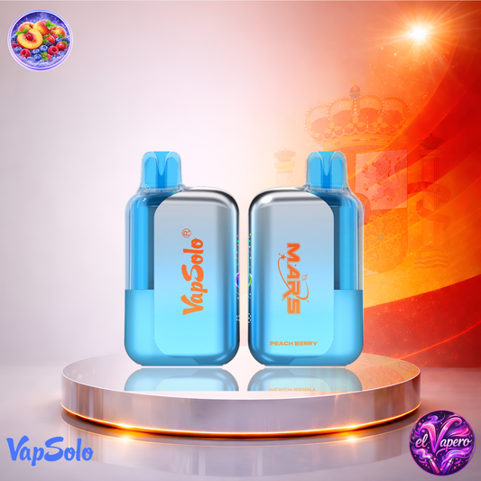 Vapers desechables - Cigarrillo electrónico - España - VapeSolo Mars - 50K - Peach Berry 50000 Caladas - El mejor precio