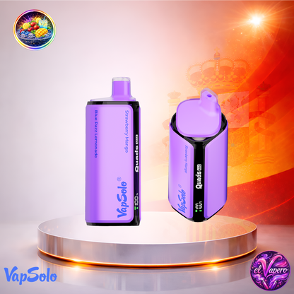 Vapers Desechables - Cigarrillo Electrónico - España - VapeSolo - Quads - 80K - Blue Razz Lemonade Strawberry Mango 80000 Caladas - Más baratos