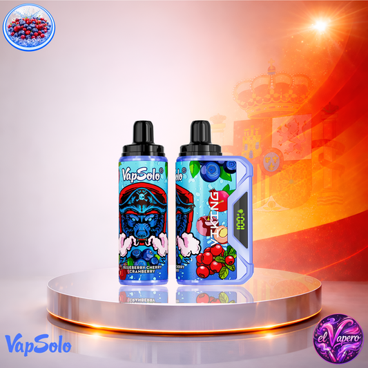 Vapers Desechables - Cigarrillo Electrónico - España - VapeSolo - Viking - 12K - Blueberry Cherry Cranberry 12000 Caladas - Más baratos