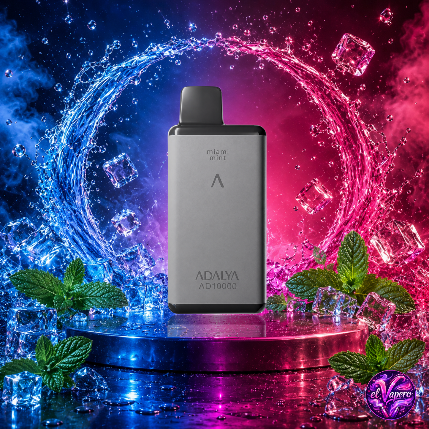 Vape desechable Adalya AD10000 10K Mint con hasta 10000 caladas y refrescante sabor a menta