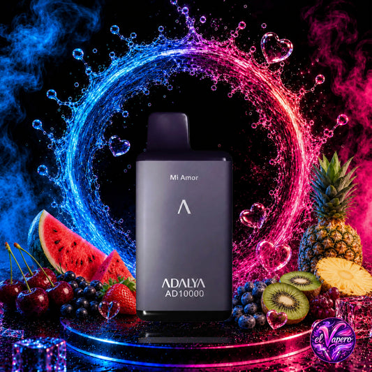 Vaper desechable Adalya AD10000 Mi Amor con 10000 caladas y sabor dulce, frutal y refrescante