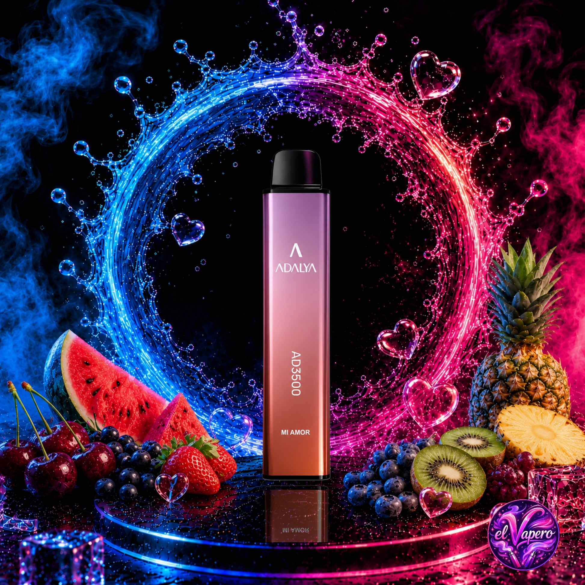 Vaper desechable JNR Leopard 40K Mi Amor con 40000 caladas y sabor dulce, frutal y refrescante