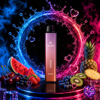 Vaper desechable JNR Leopard 40K Mi Amor con 40000 caladas y sabor dulce, frutal y refrescante