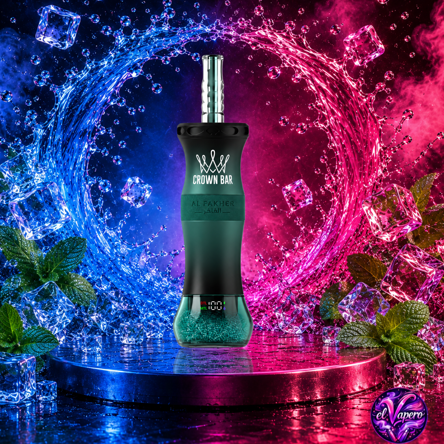 Vaper Desechable Menthol – Al Fakher Crown Bar E-Hose X 60K