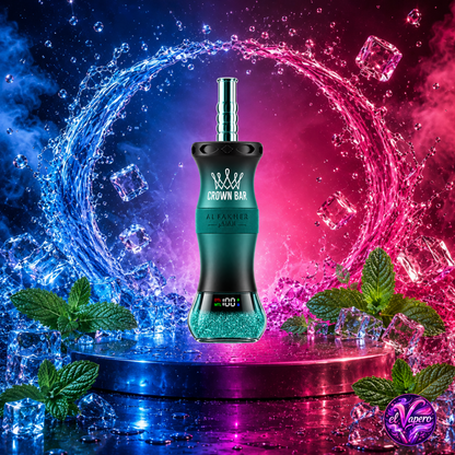 Vaper desechable Al Fakher Crown Bar E-Hose X 60K Mint con hasta 60000 caladas y refrescante sabor a menta