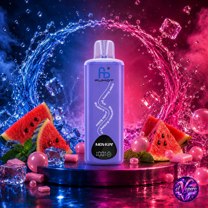 Vaper Desechable Watermelon Bubblegum – Fumot ECO 3en1 24K Triple Sabor