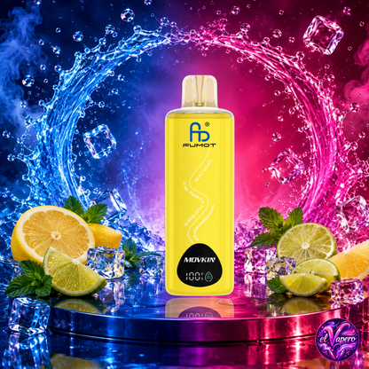 Vaper desechable Fumot ECO 3 en 1 24K Lemon Lime con hasta 24000 caladas y refrescante sabor a limón y lima