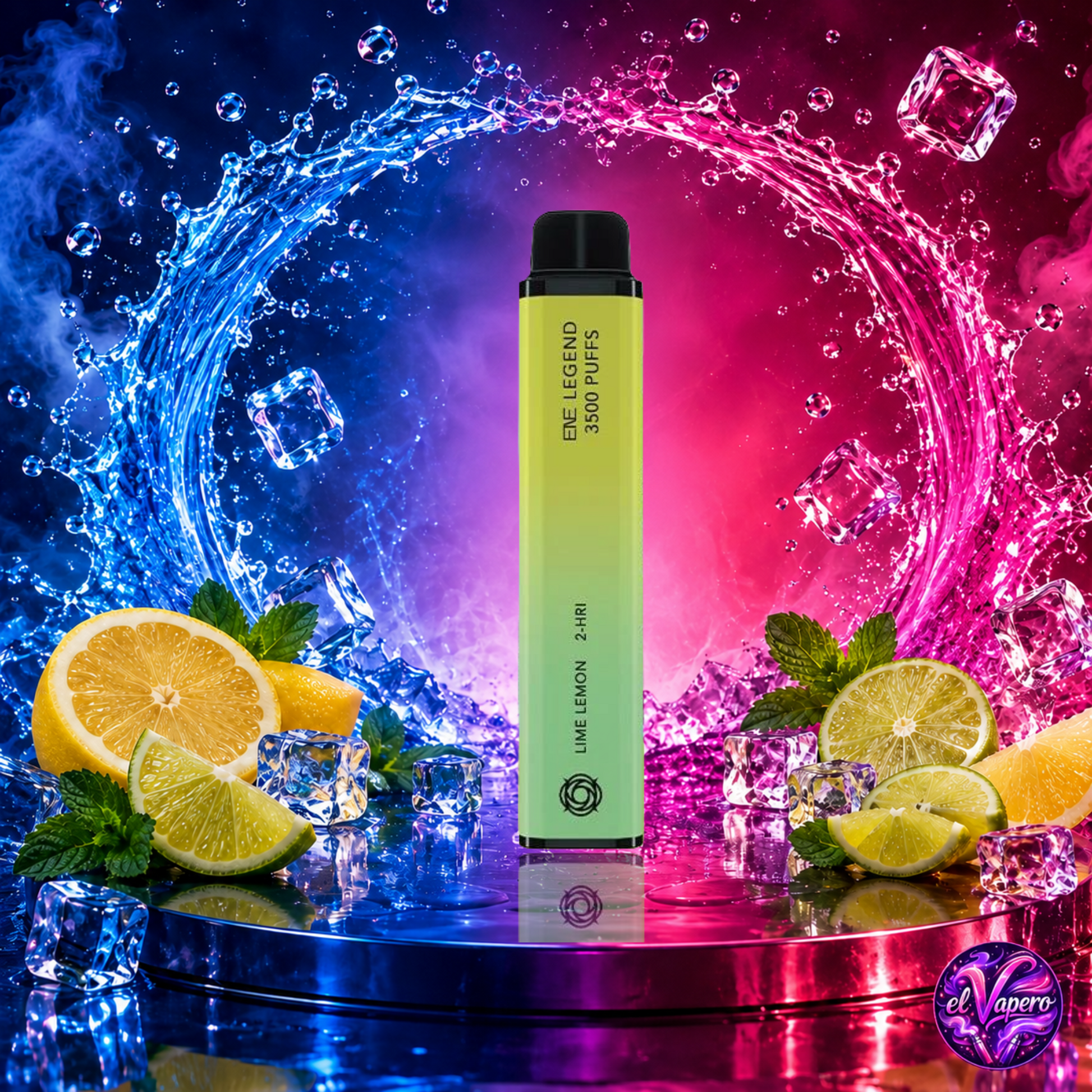 Vaper desechable Ghost Pro 3500 3.5K Lemon Lime con hasta 3500 caladas y refrescante sabor a limón y lima
