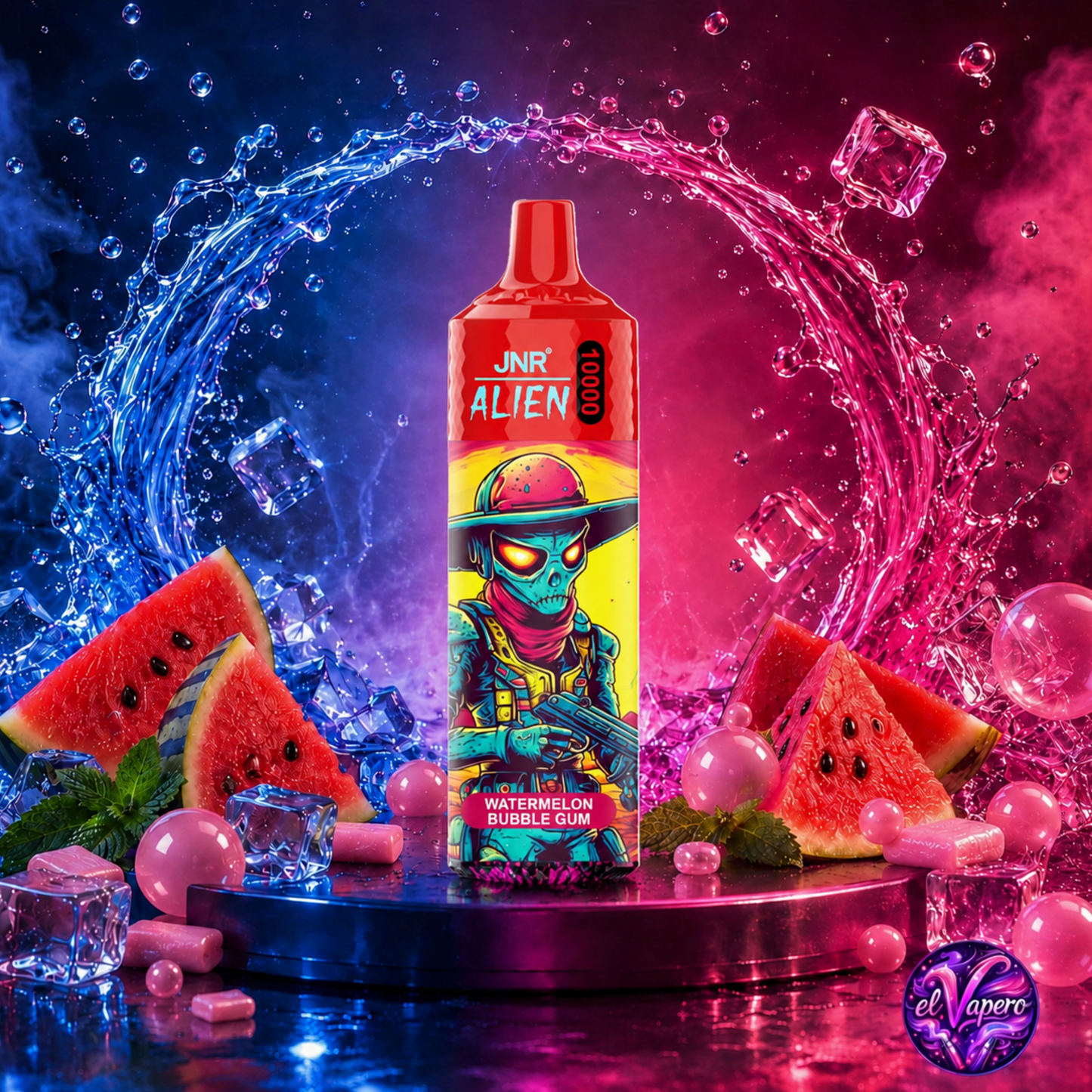 Vaper Desechable Watermelon Bubblegum – JNR Alien 10K