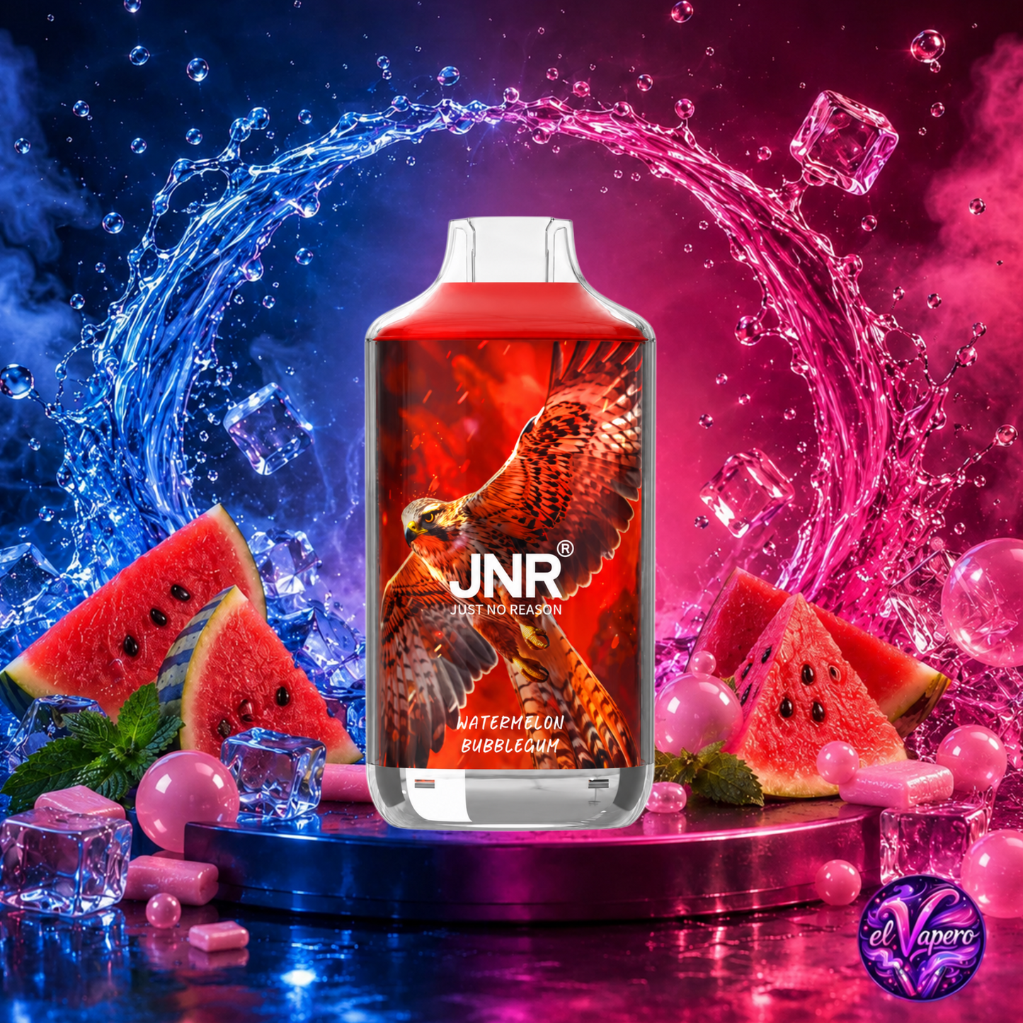 Vaper Desechable Watermelon Bubblegum – JNR Falcon 16K