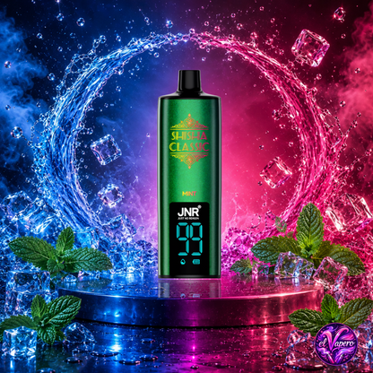 Vaper desechable JNR Shisha Classic 46K Mint con hasta 46000 caladas y refrescante sabor a menta
