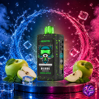 Vaper Desechable Green Apple –  MerryMi Blade 30K