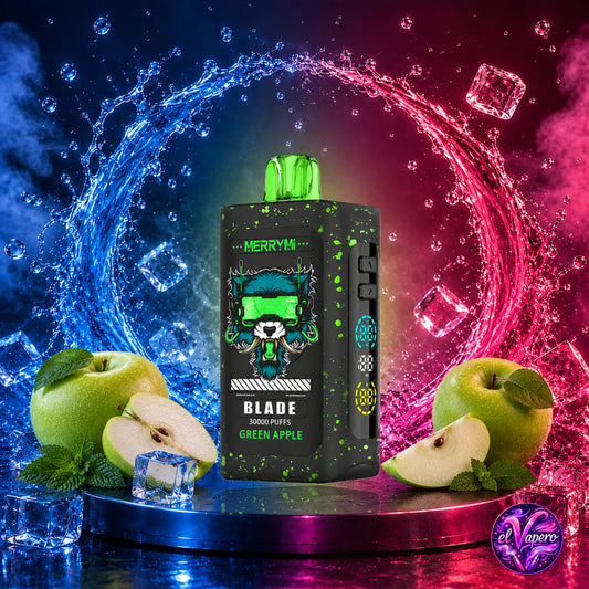 Vaper Desechable Green Apple –  MerryMi Blade 30K