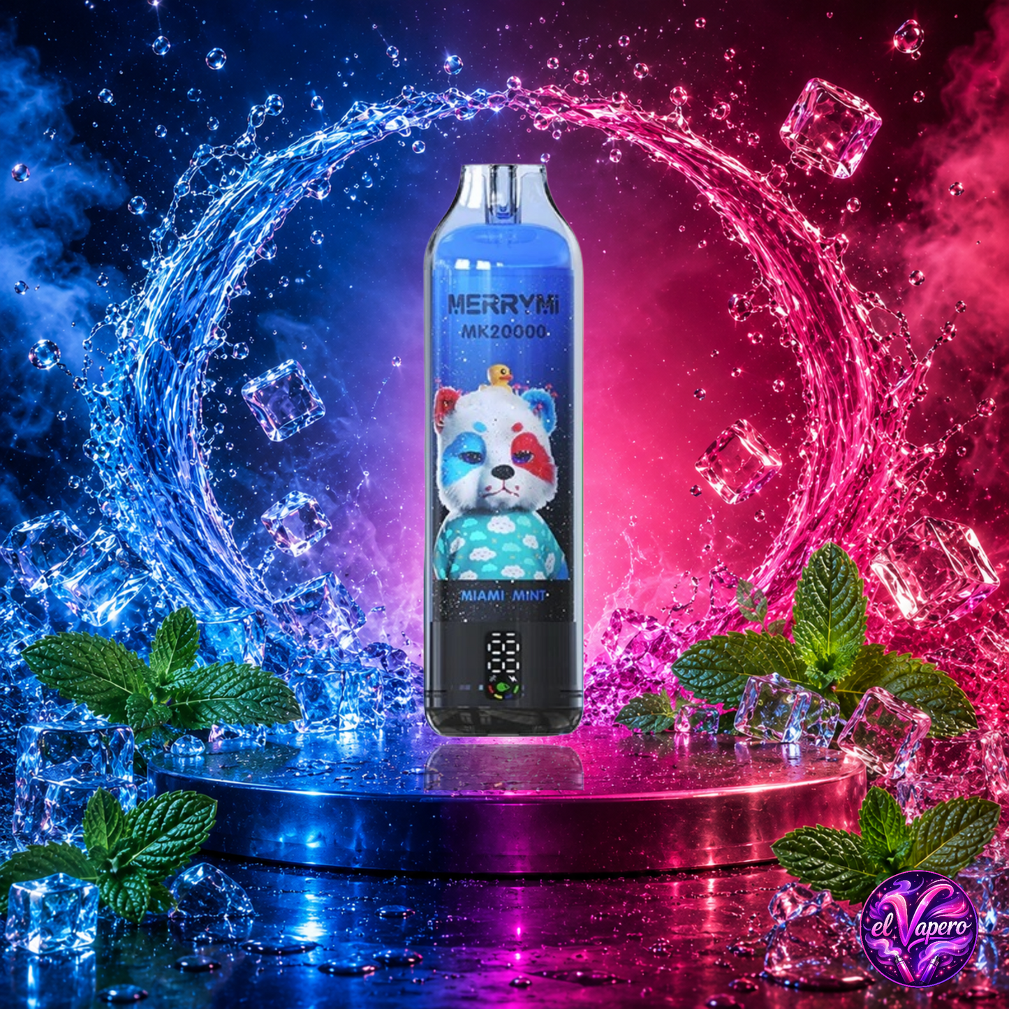 Vaper desechable MerryMi MK20000 20K Mint con hasta 20000 caladas y refrescante sabor a menta