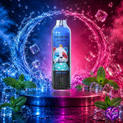 Vaper desechable MerryMi MK20000 20K Mint con hasta 20000 caladas y refrescante sabor a menta