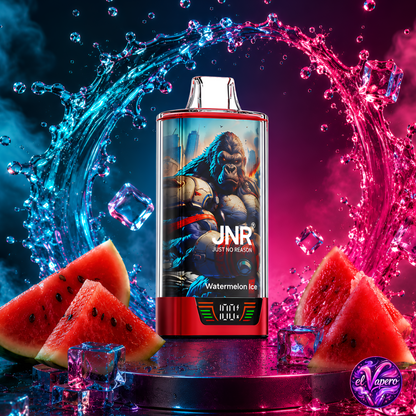 Vapers desechables JNR RageGorilla 55K Watermelon Ice con 55000 caladas y sabor a sandía helada