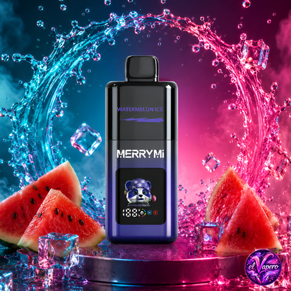 Vapers desechables MerryMi Mecha Pro 35K Watermelon Ice con 35000 caladas y sabor a sandía