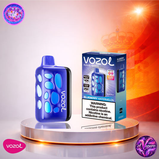 Vapers Desechables - Cigarrillo Electrónico - España - Vozol Rave 40K - Blueberry Watermelon - 40000 Caladas - Más baratos
